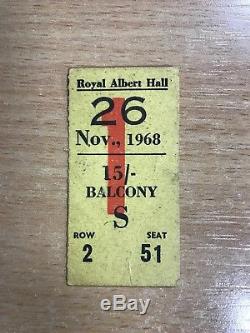 Rare The Cream/Eric Clapton 1968 Farewell Concert Ticket Stub RAH