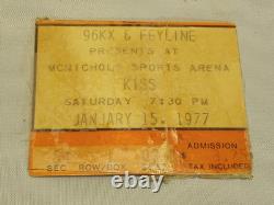 Rare Vintage 1977 Kiss Alive II Concert Ticket Stub Cheap Trick Ace Frehley