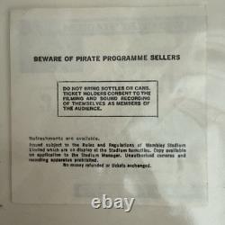 Rare Vintage Band Aid Live Aid Ticket Stub Saturday 13th July, 1985 No. 4293