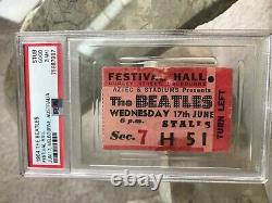 Rare Vintage Beatles 1964 Beatles Australia Concert Ticket Stub Psa 2