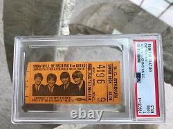 Rare Vintage Beatles 1966 Beatles D. C. Stadium Concert Ticket Stub Psa 2