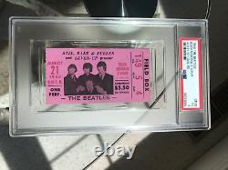 Rare Vintage Beatles 1966 St. Louis Concert Ticket Stub Psa 3 (vg)