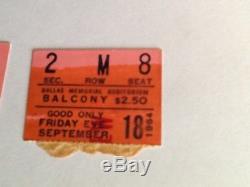 Rare pair of Beatles concert ticket stubs Dallas, September 18, 1964
