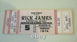 Rick James Concert Ticket Stub 1979 Rare original