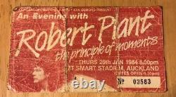 Robert Plant Led Zeppelin 1984 Principle Of Moments RARE Old Concert Ticket Stub