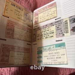 Rock Concert And Sports Ticket Stubs With Ticket Stub Book 80's-90's