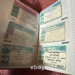 Rock Concert And Sports Ticket Stubs With Ticket Stub Book 80's-90's