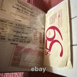 Rock Concert And Sports Ticket Stubs With Ticket Stub Book 80's-90's