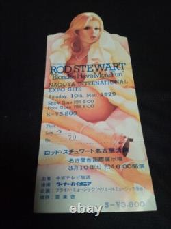 Rod Stewart 1979 Japan Concert Blondes Have More Fun Ticket stub