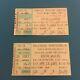 Roger Waters 1985 & David Gilmour 1984 2 Concert Tour Ticket Stubs Pink Floyd