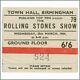 Rolling Stones 1964 Birmingham Town Hall Concert Ticket Stub (uk)