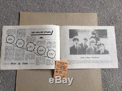 Rolling Stones 1964 Original Uk Concert Programme+ticket Stubcaird Hall Dundee
