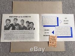 Rolling Stones 1964 Original Uk Concert Programme+ticket Stubcaird Hall Dundee