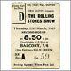 Rolling Stones 1965 Sheffield City Hall Concert Ticket Stub (uk)