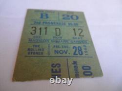 Rolling Stones 1969 Concert Ticket Stub Nyc Ex+