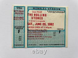 Rolling Stones 1972 & 1981 Concert Programs + 1982 Wembley Concert Ticket Stub