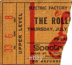 Rolling Stones 1972 Exile On Main Street Tour Concert Ticket Stub-spectrum Phila