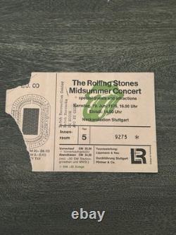 Rolling Stones 1976 Stuttgart Germany Concert Ticket Stub Neckarstadion June 19