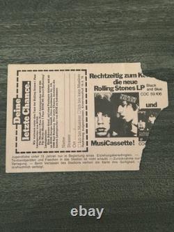 Rolling Stones 1976 Stuttgart Germany Concert Ticket Stub Neckarstadion June 19