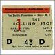 Rolling Stones 66 Commemorative Auditorium Showgrounds Concert Ticket Stub Aus