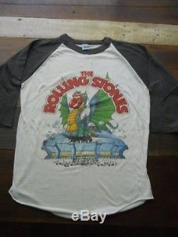 Rolling Stones Concert T-shirt Ticket Stub 1981 Detroit Pontiac