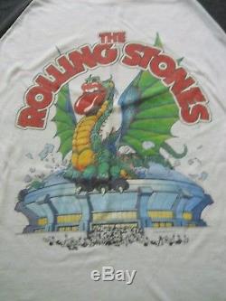 Rolling Stones Concert T-shirt Ticket Stub 1981 Detroit Pontiac