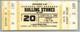 Rolling Stones Concert Ticket Stub November 20 1981 Cedar Falls Iowa Unused