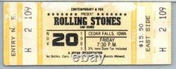 Rolling Stones Concert Ticket Stub November 20 1981 Cedar Falls Iowa Unused