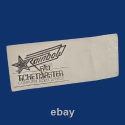 Rolling Stones Halloween 1981 Ticket Stub Cotton Bowl Dallas Rainstorm Concert