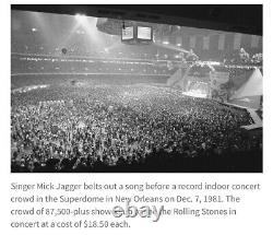 Rolling Stones concert PSA Ticket stub Dec. 5 1981 New Orleans Superdome pop 1