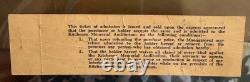Rush 1977 Farewell To Kings Concert Stub Full Ticket Great Condition Very Rare