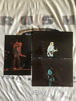 Rush 85-86 Power windows vintage concert T-shirt WithTicket Stub Program & Pics