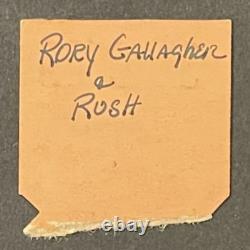 Rush / Rory Gallagher 11-14-1974 Concert Ticket Stub Columbus Ohio 1st US Tour