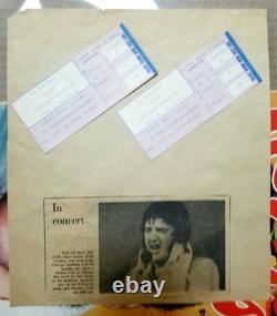 SET OF 2 (TWO) Elvis Presley 1976 Chicago Stadium Concert Ticket Stubs 10/14/76
