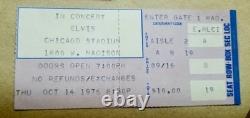 SET OF 2 (TWO) Elvis Presley 1976 Chicago Stadium Concert Ticket Stubs 10/14/76