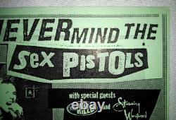 SEX PISTOLS 1996 Filthy Lucre Tour Original Concert Handbill-3/4 Ticket Stub, NY