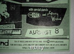 SEX PISTOLS 1996 Filthy Lucre Tour Original Concert Handbill-3/4 Ticket Stub, NY