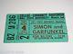 Simon And Garfunkel 1967 Concert Ticket Pass Stub Ball State University Usa