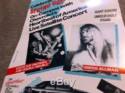 STEVIE RAY VAUGHAN GREGG ALLMAN Concert Ticket Stub Poster March 25 1987 FLORIDA
