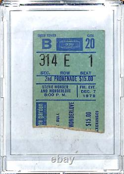 STEVIE WONDER Signed Autographed 1979 New York MSG Concert Ticket with JSA LOA