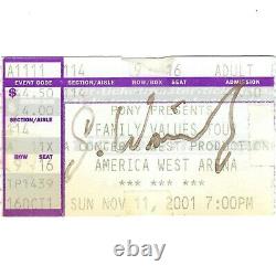 STONE TEMPLE PILOTS Scott Weiland Autograph Concert Ticket Stub 2001 PHOENIX AZ