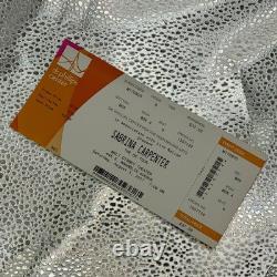 Sabrina Carpenter The De-Tour 8/5/2017 Concert Ticket Stub & Aftershow Pass