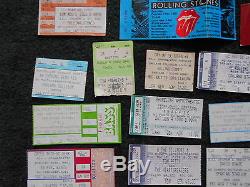 San Francisco Bay Area Rock Concert Ticket Stubs Late 70's to 90's 120+ Stubs