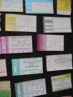 San Francisco Bay Area Rock Concert Ticket Stubs Late 70's to 90's 120+ Stubs