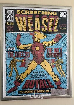 Screeching Weasel Concert Show Poster and Ticket Stub Boston 2015
