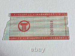 Sept. 21, 1979 The Clash Live at the Palladium Concert Ticket Stub New York