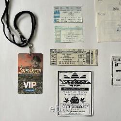 Signed Incubus Concert set lists/show Schedule Ticket Stub Flyer VIP Pass Lot