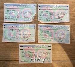 Skid Row LA Guns Japan Concert Pamphlet Ticket Stub Flyer Rock Paper Lot Used
