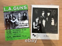 Skid Row LA Guns Japan Concert Pamphlet Ticket Stub Flyer Rock Paper Lot Used