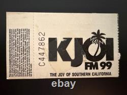 Slayer Concert Ticket Stub Hollywood Palladium Aug 12, 1988 RARE danzig RIOT LA